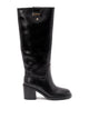Twin-Set Black Calfskin Boots
