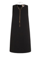 Twin-Set Black Sleeveless Chain Embellishment Dress