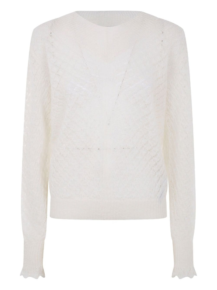 Twin-Set White Cashmere Blend Sweaters