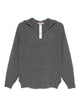 Twin-Set Grey Wool Cashmere Sweater