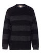 Twin-Set Black Striped Round Neck Sweater