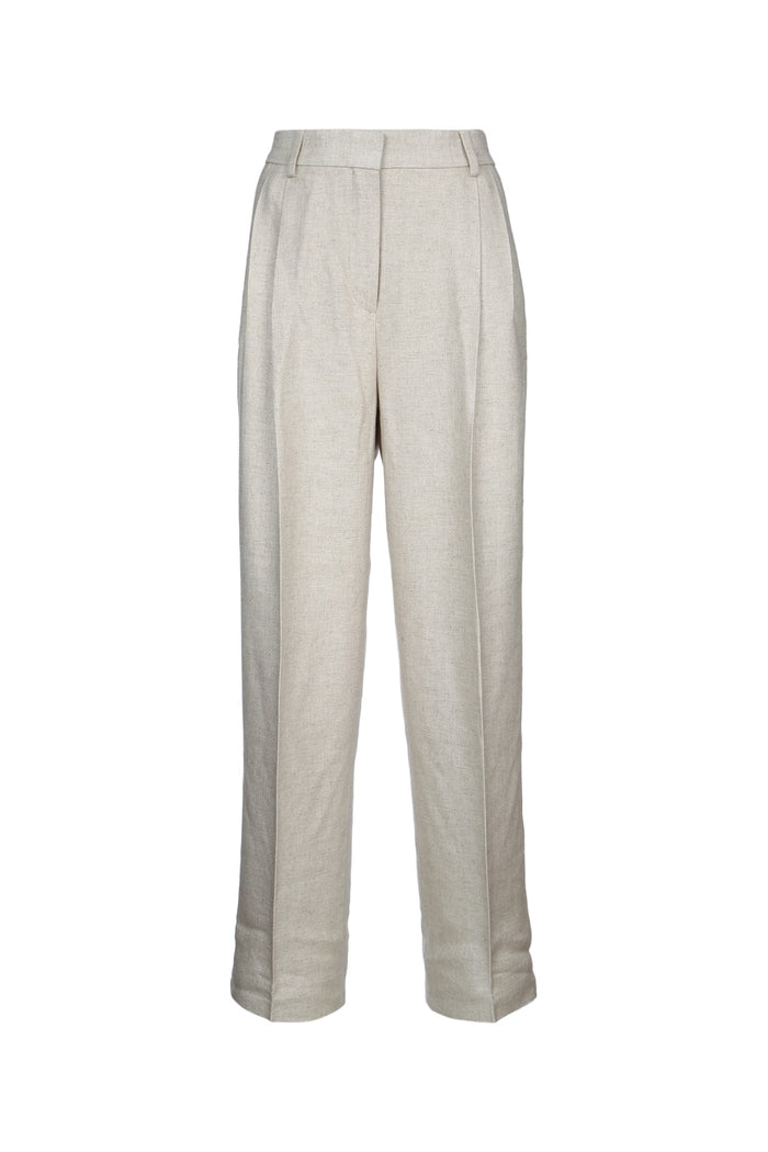 Toteme Double-Pleat Straight Trousers