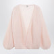 Toteme Light Pink Mohairblend Knit Cardigan