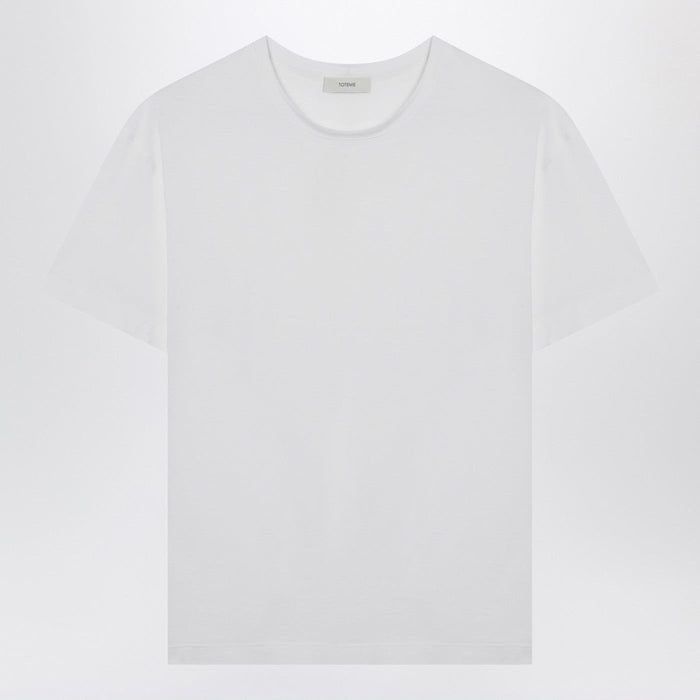 Toteme White Organic Cottonblend Tshirt