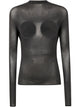 Jean Paul Gaultier Light Jersey Backless Top With Covered Cup Detail