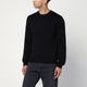 Roberto Collina  Black Crew Neck Wool Sweater