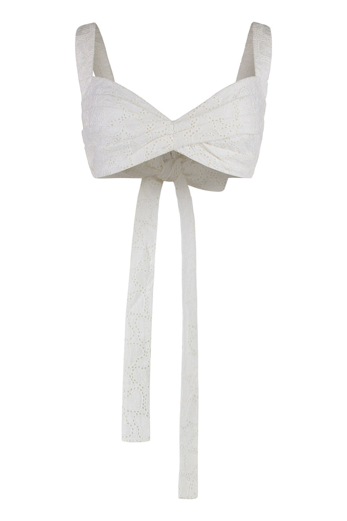 Zimmermann Crush Embroidered Linen Top