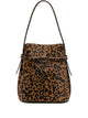 Toteme Leopardprint Calf Hair Bucket Bag