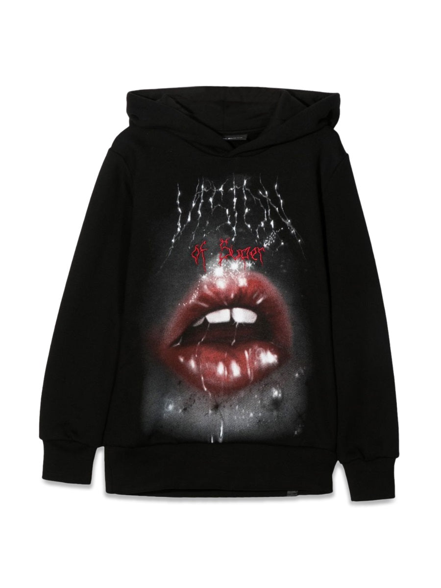 Vision Of Super Hoodie Rock Mouth Print