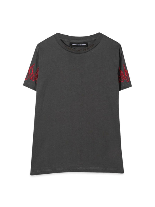 Vision Of Super M/C Embroidery Red Flames