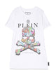 Philipp Plein Maxi T-Shirt Skull