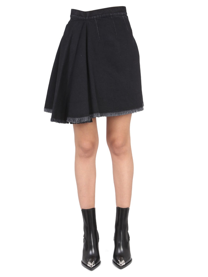 Alexander Mcqueen Asymmetrical Mini Skirt