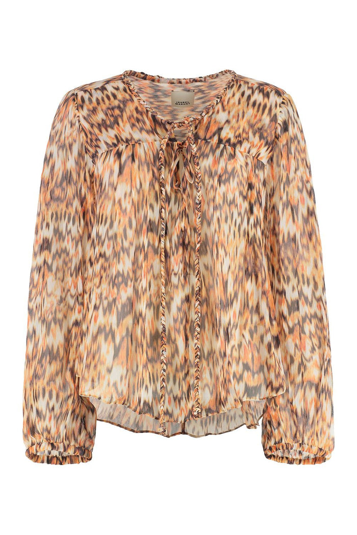 Isabel Marant Ametissa Printed Silk Blouse