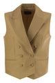 Mvp Wardrobe Double-Breasted Cotton And Silk Waistcoat