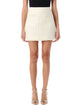 Self-Portrait Bouclé Pearl Trim Mini Skirt