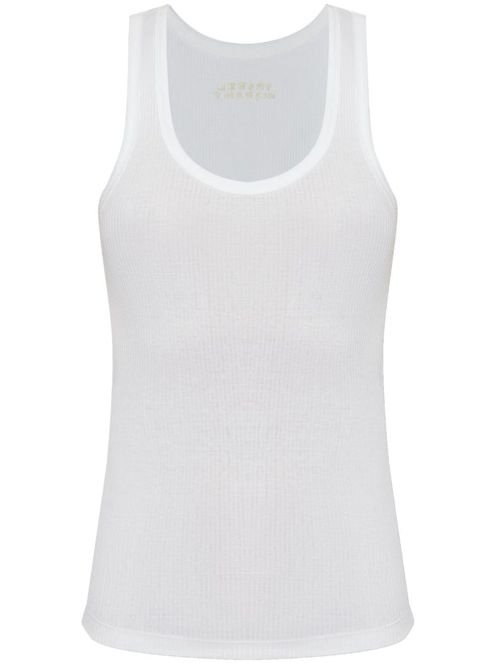 Isabel Marant White Scoop Neck Sleeveless Top