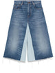 Chloé Patchwork Denim Bermuda Shorts