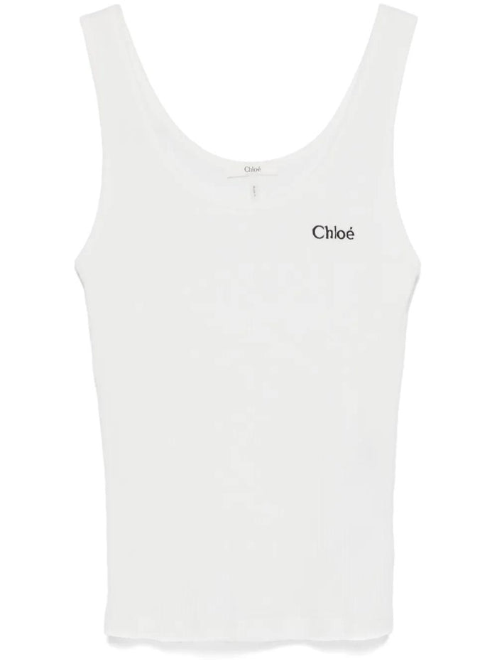 Chloé Tank Top Con Logo