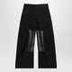 Sacai Black Cargo Trousers With Semi-Sheer Insert