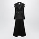 Sacai Black Wool Organza Vest