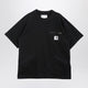 Sacai X Carhartt Wip Black Cotton Tshirt With Logo Patch
