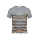 Jean Paul Gaultier Light Blue Mariniere Grape Cotton T-Shirt