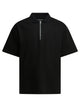 Sacai Black Cotton Polo Shirt