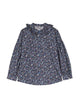 Il Gufo M/L Shirt Flowers And Ruffle Collar