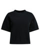 Sacai Black Cotton Polyester T-Shirt