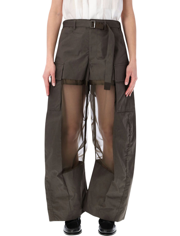 Sacai Sacai Sheer Cargo Pants