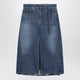 Sacai Denim Skirt In Blue Cotton