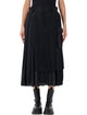Sacai Sacai Pleated Midi Skirt