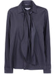 Sacai Poplin Shirt With Satin Tie