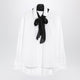 Sacai White Shirt With Black Scarf