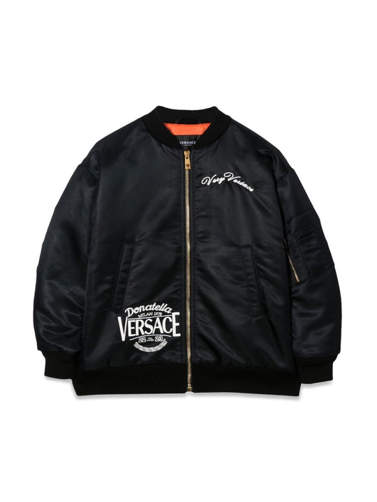 Versace Donatella Embroidery Bomber Jacket