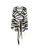The Attico White Black Cotton Dress