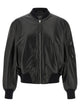 The Attico Leather Bomber Jacket