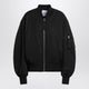 The Attico Black Zip Bomber Jacket