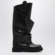 The Attico Black Leather La Passeggiata Boots