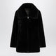 Blancha Chocolate Brown Zipup Shearling Jacket