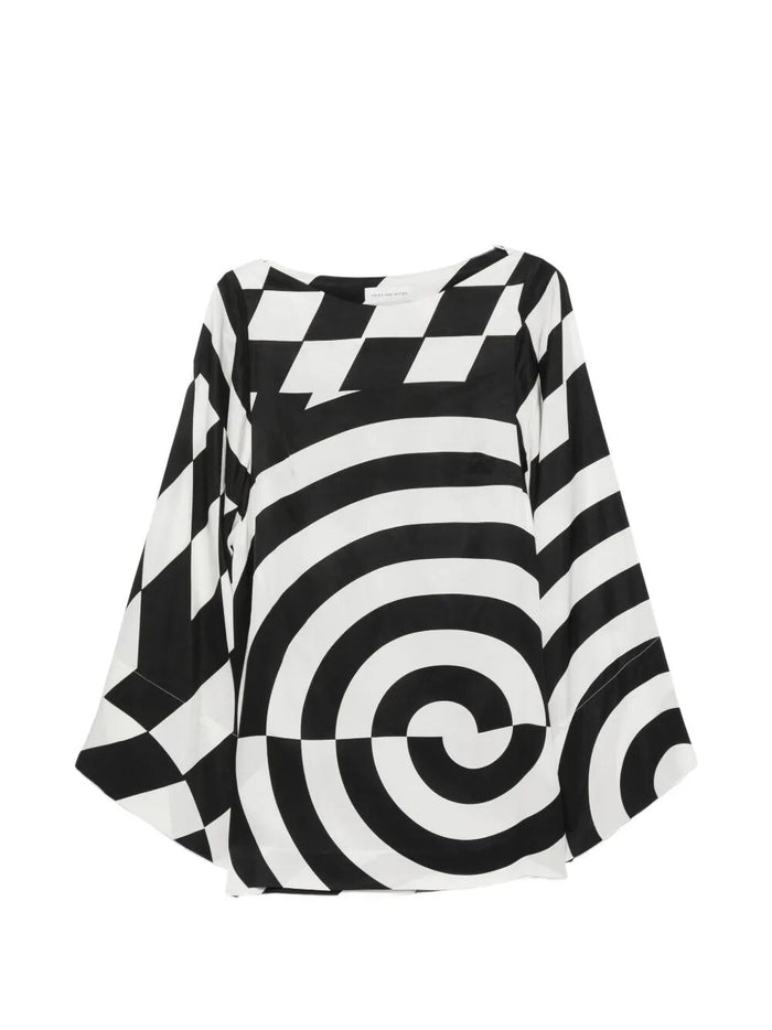 Dries Van Noten "Charlie" Long Sleeves Top