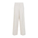 Dries Van Noten Ecru Pila Cotton Pants