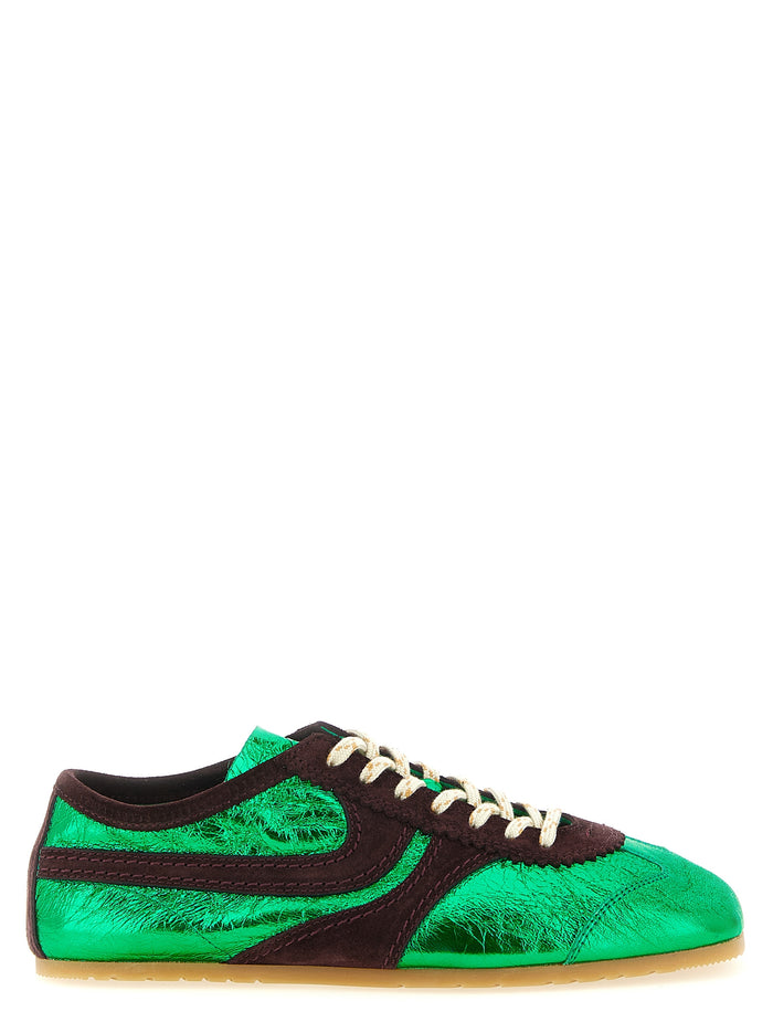 Dries Van Noten  Laminated Leather Sneakers