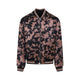 Dries Van Noten Black And Pink Volker Viscose Bomber Jacket