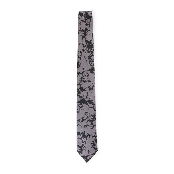 Dries Van Noten Pink And Black Silk Tie