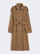 Max Mara Brow Wool Certo Trench Coat