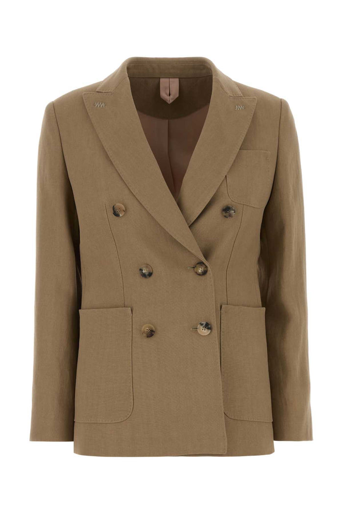 Max Mara Camel Hamp Gel Blazer