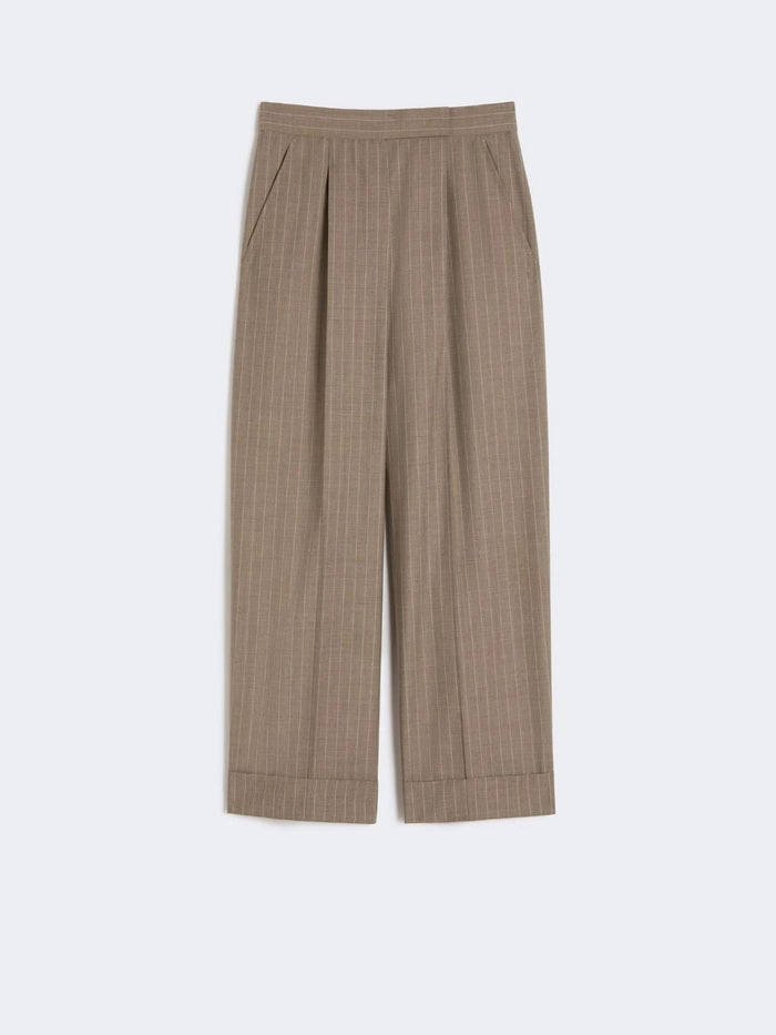Max Mara "Mxmmanetta" Short Light Wool Trousers