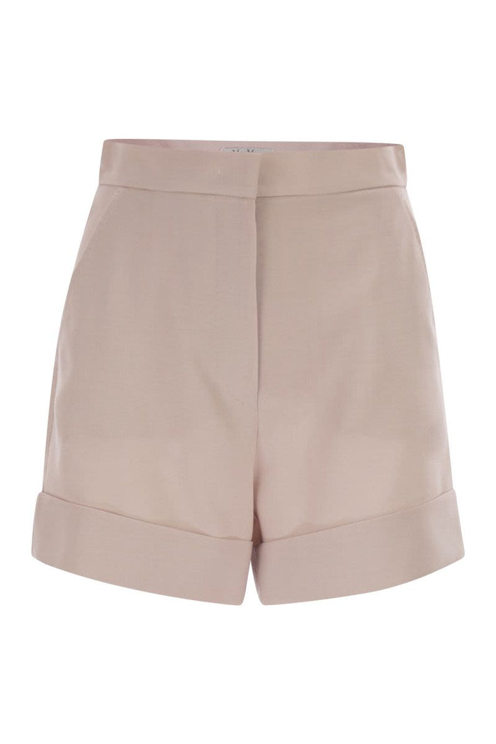 Max Mara Pink Celebre Wool Shorts