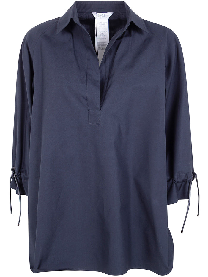 Max Mara "Adorini" Cotton Popeline Oversized Shirt